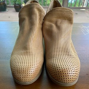 Sofft leather cutout booties. Back zip. 2” heel. Cushioned sole for all day wear